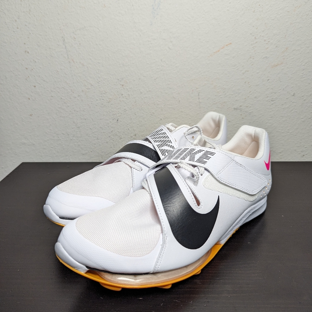Nike Men's Sizes Air Zoom Long Jump Elite White Orange CT0079-101